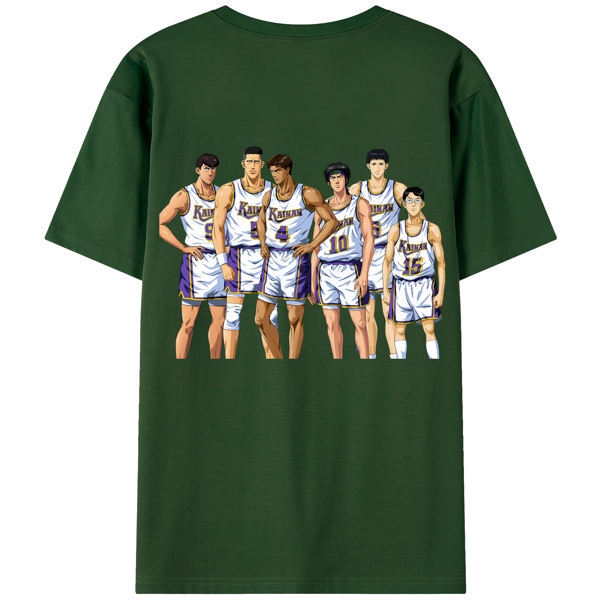 SLAM DUNK／スラムダンク 綿100％半袖Tシャツ（背面プリント）